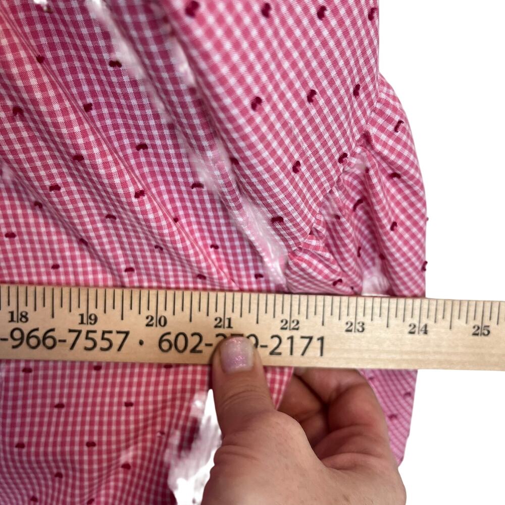 Melissa Paige Gingham Bell Sleeve Top - Picture 6 of 8